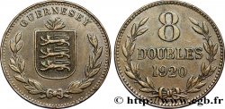 GUERNESEY 8 Doubles armes du baillage de Guernesey 1920 Heaton