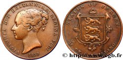 JERSEY 1/13 Shilling Reine Victoria / armes du Baillage de Jersey 1858