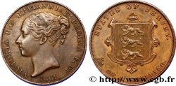 JERSEY 1/13 Shilling Reine Victoria / armes du Baillage de Jersey 1861