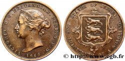 JERSEY 1/13 Shilling Reine Victoria / armes du Baillage de Jersey 1866
