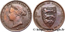 JERSEY 1/24 Shilling Reine Victoria 1877 Heaton