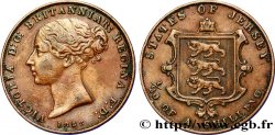 JERSEY 1/26 Shilling Reine Victoria / armes du Baillage de Jersey 1858