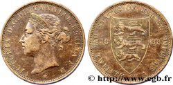 JERSEY 1/12 Shilling Reine Victoria / armes du Baillage de Jersey 1888