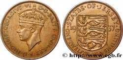 JERSEY 1/12 Shilling Georges VI / armes du Baillage de Jersey 1937