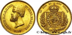 BRAZIL 5.000 Reis Pierre II 1856 Rio de Janeiro