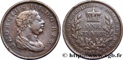 GUIANA 1 Stiver Georges III colonies d’Essequebo et Demarary 1813 