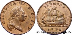 BERMUDES 1 Penny Georges III / voilier 1793