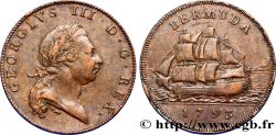 BERMUDAS 1 Penny Georges III / voilier 1793 
