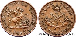 CANADá
 1/2 Penny token Bank of Upper Canada 1857 Heaton