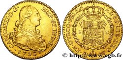 ESPAGNE 2 Escudos OR Charles IIII / écu couronné 1793 Madrid