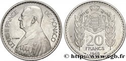 MONACO Essai de 20 Francs Louis II 1945 Paris