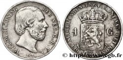 NETHERLANDS 1 Gulden Guillaume III 1864 Utrecht