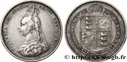 ROYAUME-UNI 1 Shilling Victoria buste du jubilé 1887 