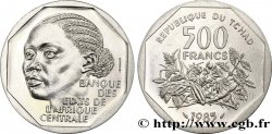TCHAD Essai de 500 Francs femme africaine 1985 Paris