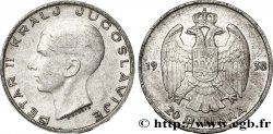 YOUGOSLAVIE 20 Dinara Pierre II 1938 
