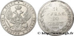 POLOGNE 1 1/2 Roubles Aigle bicéphale 1841 Varsovie