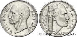 ITALIE 20 Centesimi roi Victor-Emmanuel III / allégorie de l’Italie et faisceau an XXI 1943 Rome - R