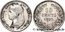 PAYS-BAS 10 Cents Wilhelmina 1892 Utrecht