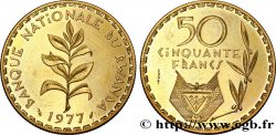 RUANDA Essai de 50 Francs emblème 1977 Paris