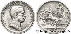ITALIE 2 Lire Victor Emmanuel III / quadrige 1916 Rome - R
