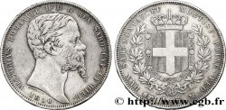 ITALIE - ROYAUME DE SARDAIGNE 5 Lire Victor Emmanuel II, roi de Sardaigne 1850 Turin