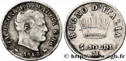 ITALIE - ROYAUME D ITALIE - NAPOLÉON Ier 5 Soldi Napoléon Empereur et Roi d’Italie 1812 Milan