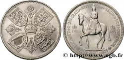 ROYAUME-UNI 1 Crown (5 Shillings) Couronnement d’Elisabeth II 1953 