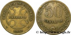 COLOMBIE 50 Centavos “Lazareto” 1928 