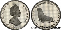 TRISTAN DA CUNHA 1 Crown Elisabeth II / phoque 2008