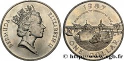 BERMUDES 1 Dollar 50e anniversaire de l’avaition commerciale 1987