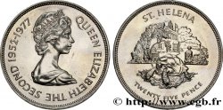 SAINTE HÉLÈNE 25 Pence Jubilé d’Élisabeth II 1977