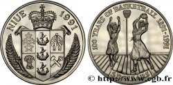 NIUÉ 1 Dollar 100e anniversaire de la création du Basket-ball 1991