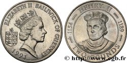 GUERNESEY 2 Pounds (Livres) Henri II 1991