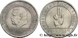 ALLEMAGNE 3 Reichsmark 10e anniversaire de la République 1929 Stuttgart