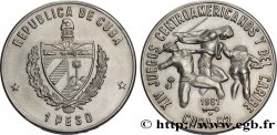CUBA 1 Peso armes / XIVe jeux Centramérique et Caraïbe : athlètes 1981 