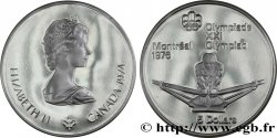 KANADA 5 Dollars Proof JO Montréal 1976 rameur / Elisabeth II 1974 