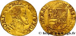 SPANISH LOW COUNTRIES - DUCHY OF BRABANT - PHILIPPE II Demi-réal n.d. Anvers AU