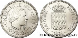 MONACO 10 Francs Charles III / écu couronné 1966 Paris