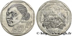 CAMERúN Essai de 500 Francs femme légende bilingue 1985 Paris