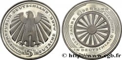 ALEMANIA 5 Mark Proof aigle héraldique / 150e anniversaire des chemins de fer allemands 1985 Karlsruhe