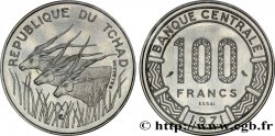 CHAD Essai de 100 Francs type “Banque Centrale”, antilopes 1971 Paris