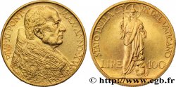 VATICAN ET ÉTATS PONTIFICAUX 100 Lire Pie XI an XV 1936 Rome