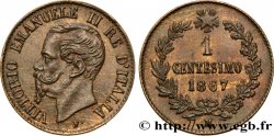 ITALY 1 Centesimo Victor Emmanuel II 1867 Milan - M