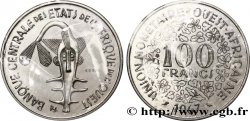 WEST AFRICAN STATES (BCEAO) Essai de 100 Francs masque sous sachet d’origine sans liseré tricolore 1967 Paris