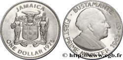 JAMAÏQUE 1 Dollar BE (proof) armes / Sir Alexander Bustamante 1976 