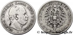 GERMANY - PRUSSIA 2 Mark Guillaume Ier 1876 Berlin