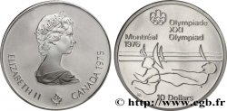 CANADA 10 Dollars JO Montréal 1976 voile 1975 