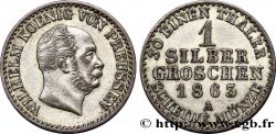 ALLEMAGNE - PRUSSE 1 Silbergroschen Guillaume Ier 1863 Berlin