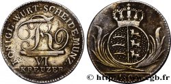 ALEMANIA - WURTEMBERG 6 Kreuzer Royaume de Würtemberg monogramme de Frédéric Ier 1809 