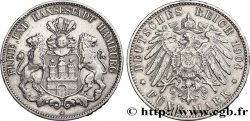 GERMANY - FREE CITY OF HAMBURG 5 Mark blason de Hambourg 1904 Hambourg
